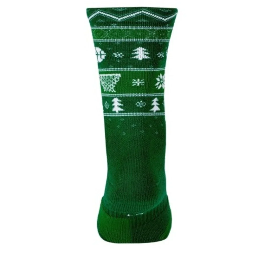 Nike Elite Crew Socks Santa 1 Pair Size Mens‎ 6-8; Wmns 6-10; Youth 5Y-7Y